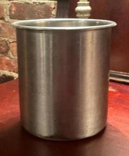 (2) ROUND STAINLESS INSERTS