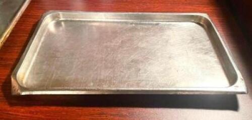 (8) FULL SIZE STAINLESS INSERTS