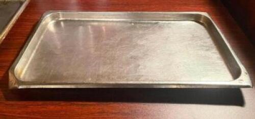 (8) FULL SIZE STAINLESS INSERTS