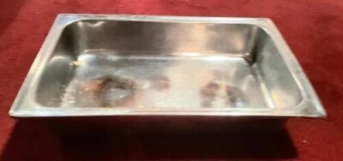 (6) FULL SIZE STAINLESS INSERTS