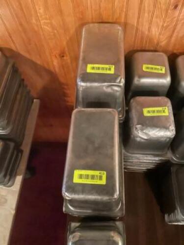 (8) 1/3 SIZE STAINLESS INSERTS