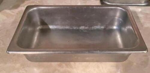 (8) 1/3 SIZE STAINLESS INSERTS