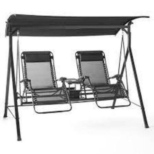 DESCRIPTION: (1) ZERO GRAVITY SWING BRAND/MODEL: MAINSTAYS INFORMATION: BEIGE RETAIL$: 294 EA QTY: 1