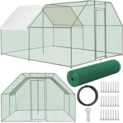 DESCRIPTION: (1) LARGE METAL CHICKEN COOP BRAND/MODEL: VEVOR INFORMATION: GREEN RETAIL$: 331.99 EA QTY: 1