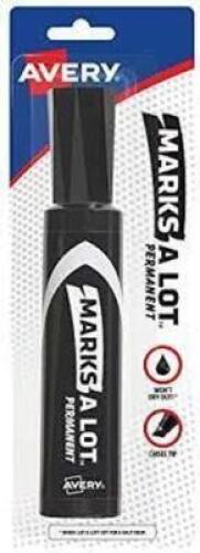 DESCRIPTION: (2) BOXES OF (6) JUMBO PERMANENT MARKERSBRAND/MODEL: AVERY #24138-400INFORMATION: BLACKRETAIL$: $44.16/BOXQTY: 2