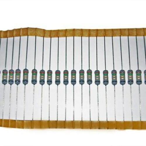DESCRIPTION: (3) BOXES OF MISC SIZES OF (32) METAL OXIDE FILM RESISTORS BRAND/MODEL: MOR07W RETAIL$: $.82 EA SIZE: 120K, 750R, 33R QTY: 3