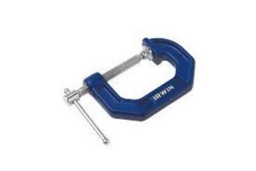 DESCRIPTION: (5) QUICK-GRIP C-CLAMP BRAND/MODEL: IRWIN INFORMATION: BLUE/DOUBLE-ROLLED THREAD RETAIL$: &7.99 EA SIZE: 1" QTY: 5