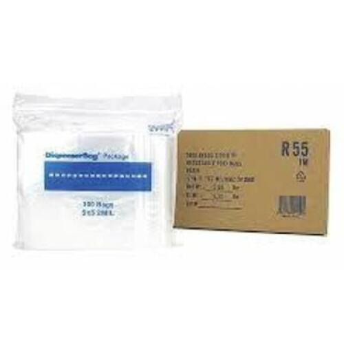 DESCRIPTION: (3) BOXES OF (1000) RECLOSABLE POLY BAGS BRAND/MODEL: RELOC ZIPPIT #R55 INFORMATION: CLEAR RETAIL$: 21.15 EA SIZE: 5X5" QTY: 3