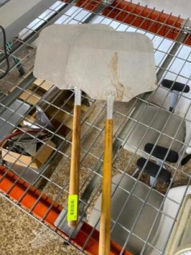 (2) Pizza Peels w/Wood Handle