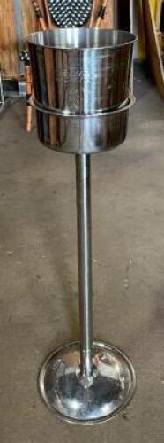 (3) BUD LIGHT PLATINUM ICE BUCKETS WITH STAND