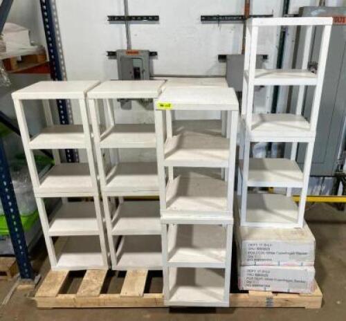 ASSORTED COPENHAGEN WHITE STACKER SHELVES