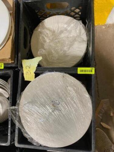 (32) CERAMIC 4" PLATES