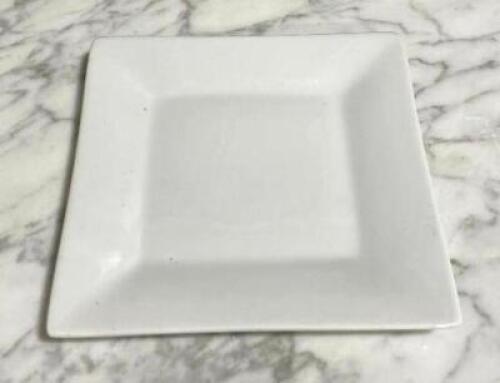 (31) 6" SQUARE CHINA PLATES