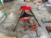 RIDGID PORTABLE TRISTAND CHAIN VICE W/ LT6-900A LEVEL TRANSIT & ASSORTED PIPE THREADING TOOLS - 6