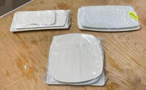 ASSORTED PLATES AND PLATTERS AS SHOWN