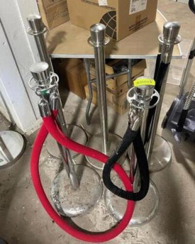MATCHING SET OF STAINLESS STANCHIONS (5 PACK)