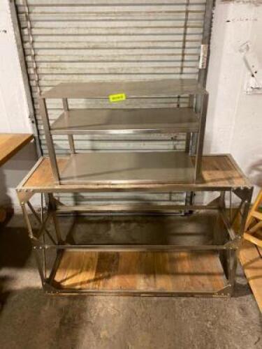 ASSORTED SHELVING UNITS AS SHOWN