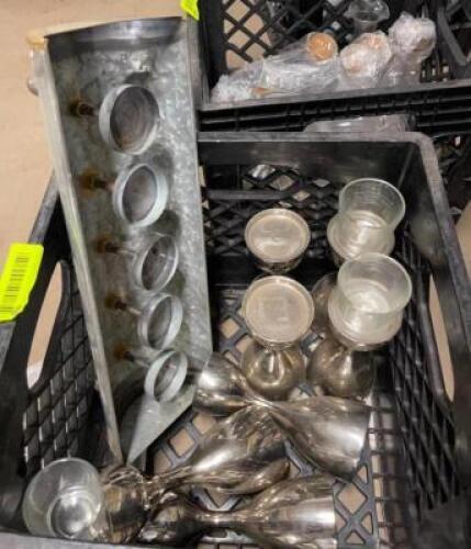 ASSORTED CANDLE HOLDERS AND STICKS