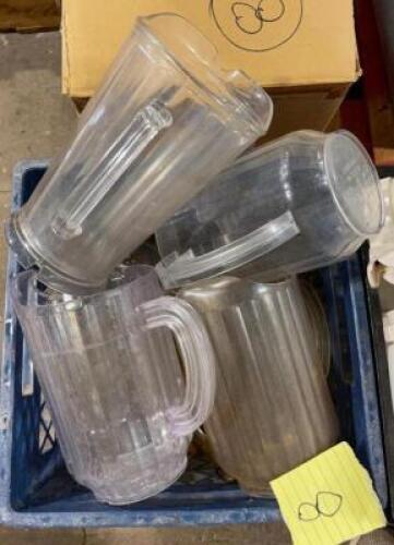 (8) PLASTIC PITCHERS