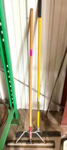 (2) FLOOR SQUEEGEES