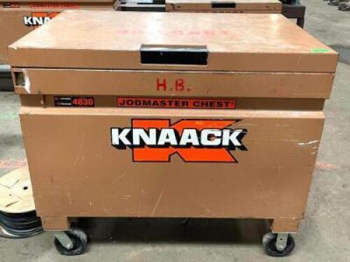 KNAACK 48" STEEL ROLLING JOBSITE TOOL STORAGE CHEST
