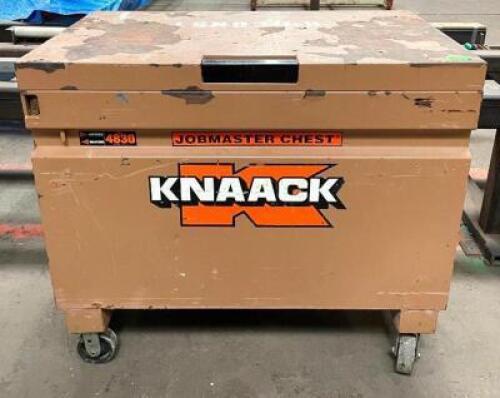 KNAACK 48" STEEL ROLLING JOBSITE TOOL STORAGE CHEST
