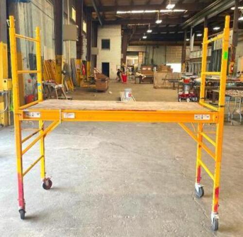 6' MULTI-PURPOSE BAKER-STYLE SCAFFOLDING (NO CASTERS, SEE PHOTOS)
