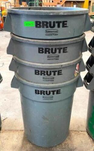 (4) INDUSTRIAL TRASH BINS