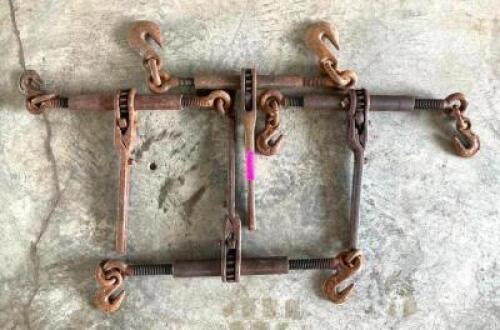 (4) RATCHET CHAIN BINDERS