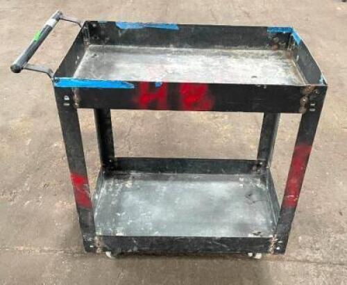 2-TIER METAL UTILITY CART