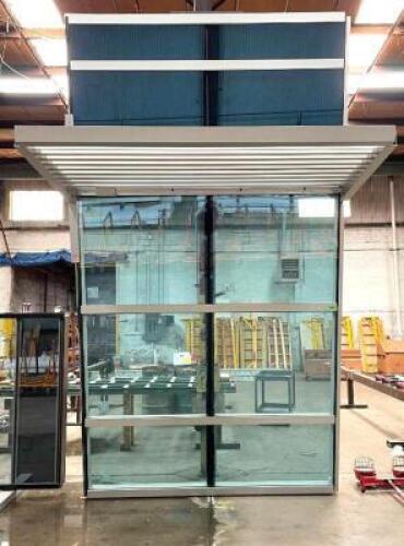 8' X 15' X 6' COMMERCIAL MOCK UP UNIT WITH SUN SHADE