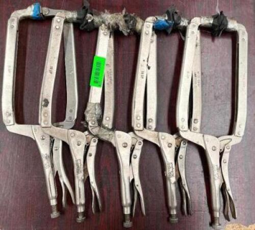 (5) 18" LOCKING C-CLAMP VISE GRIP