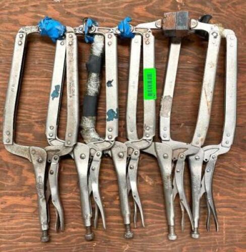 (5) 18" LOCKING C-CLAMP VISE GRIP