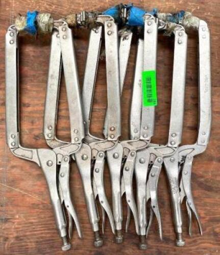 (5) 18" LOCKING C-CLAMP VISE GRIP