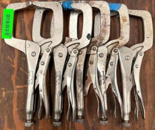 (5) 11" LOCKING C-CLAMP VISE GRIP