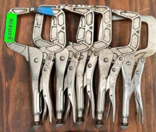 (5) 11" LOCKING C-CLAMP VISE GRIP