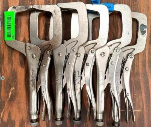 (5) 11" LOCKING C-CLAMP VISE GRIP