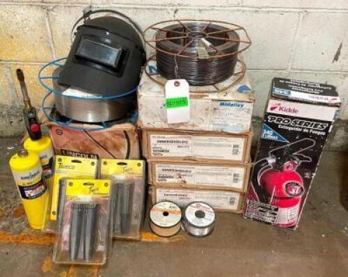 LARGE ASSORTMENT OF WELDING EQUIPMENT AND SUPPLIES