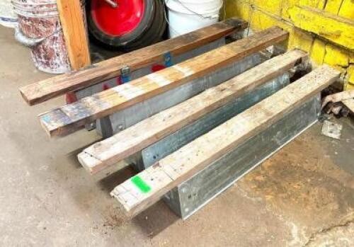 (4) METAL FRAMED SAW HORSE (COLLAPSIBLE)