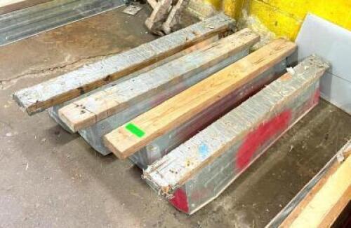 (4) METAL FRAMED SAW HORSE (COLLAPSIBLE)