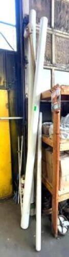 VARIOUS SIZE PVC PIPES AS SHOWN