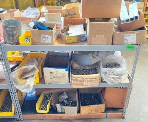 3-TIER METAL FRAMED SHELVING UNIT (CONTENTS ON SHELF INCLUDED)