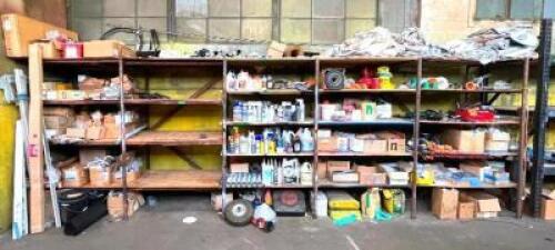 20' X 36" X 80" METAL FRAMED INDUSTRIAL SHELVING UNIT (CONTENTS ARE NOT INCLUDED)