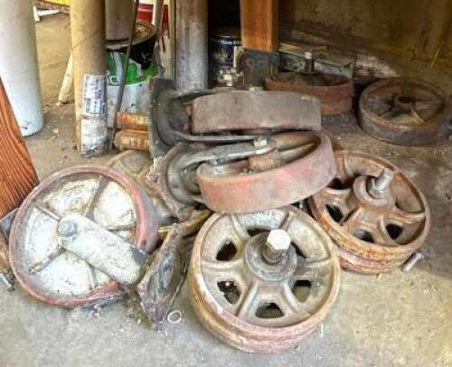 ASSORTED INDUSTRIAL CASTERS AS SHOWN