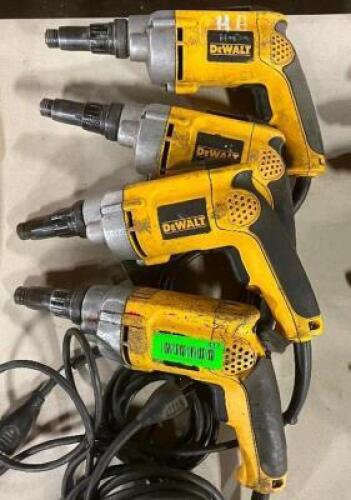(4) - VARIABLE SPEED REVERSING VERSA-CLUTCH CORDED SCREWDRIVERS
