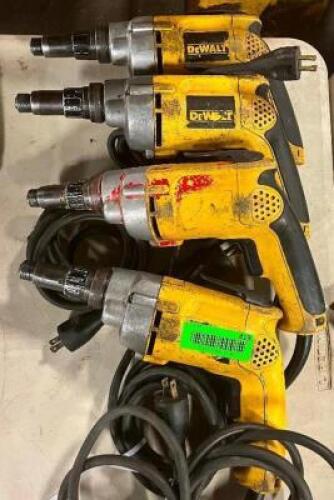 (4) - VARIABLE SPEED REVERSING VERSA-CLUTCH CORDED SCREWDRIVERS
