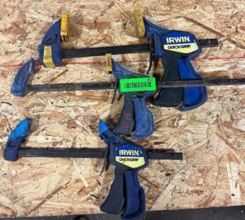 (3) - QUICK GRIP BAR CLAMPS / SPREADERS