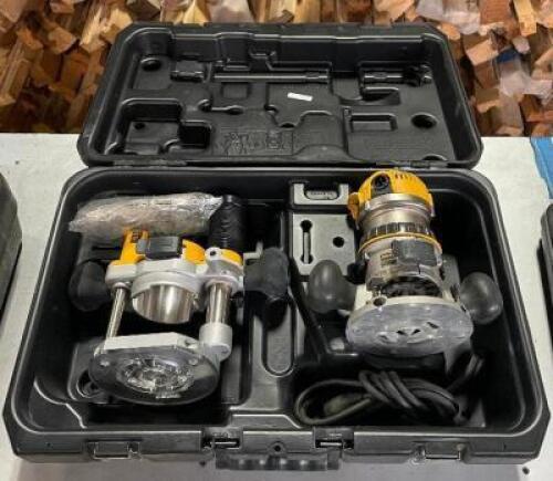 12 AMP CORDED 2-1/4 HORSEPOWER ELECTRONIC VARIABLE SPEED FIXED BASE ROUTER SET WITH CASE