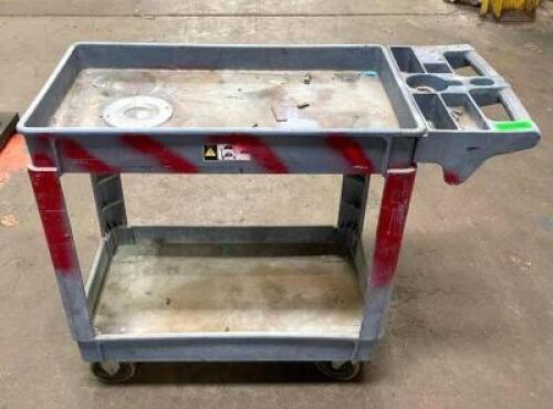 2-TIER PLASTIC UTILITY CART