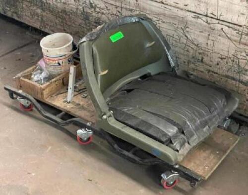CUSTOM BUILT CREEPER WITH HARD BACK SEAT